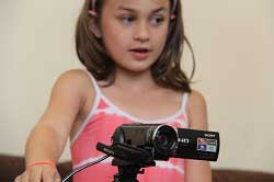 girl camera operator