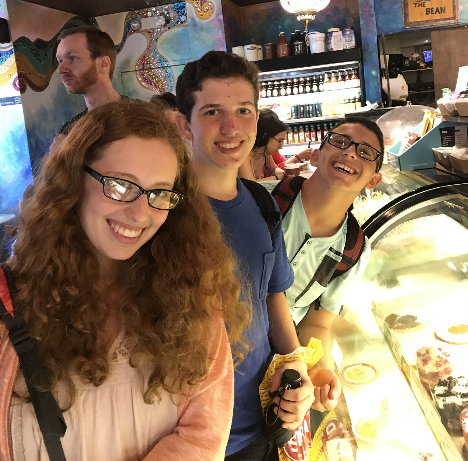teens in an NYC deli