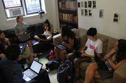 teens brainstorming