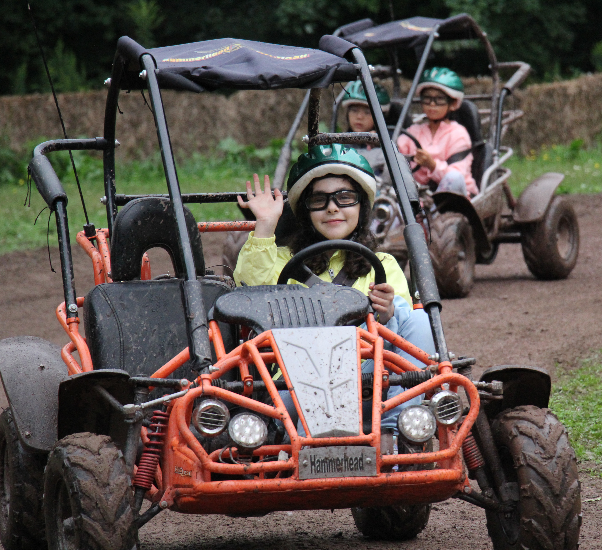 Camper in a go kart
